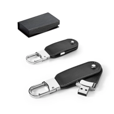 BRAGG 8GB. Clé 8GB en PU avec mousqueton