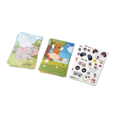 MADAGASCAR. Jeu d'autocollants avec six feuilles