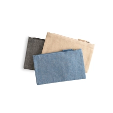 MILLIE. Pochette multifonctions (140 g/m²) en coton (80% recyclé)