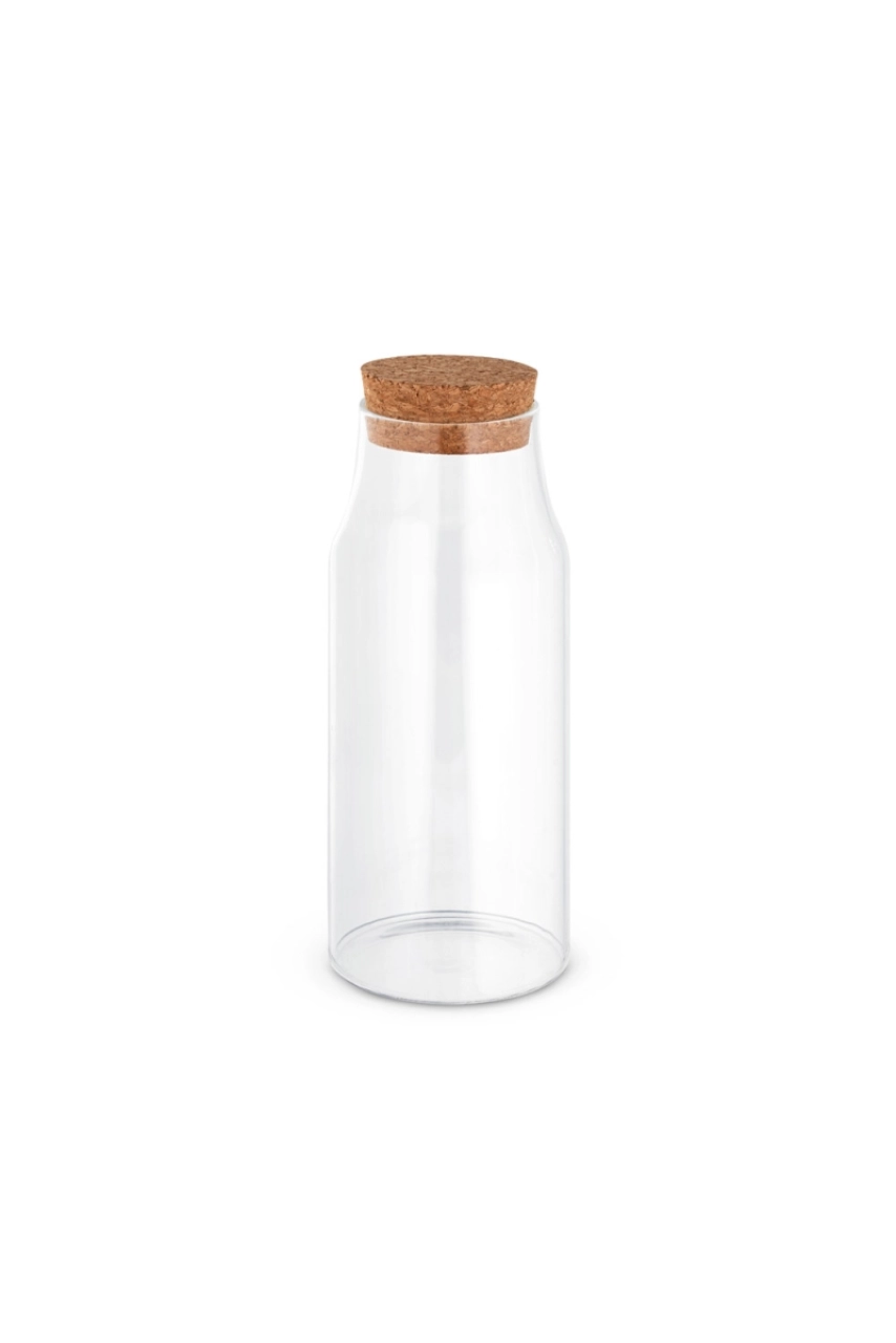 JASMIN 800. Bouteille en verre avec couvercle en liège 800 ml