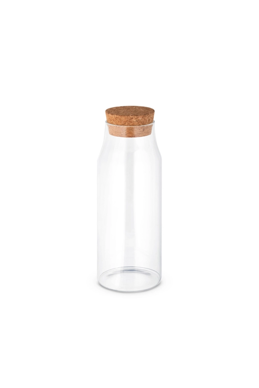 JASMIN 1000. Bouteille en verre avec couvercle en liège 1 litre