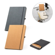 MATISSE. Bloc-notes A5 en 75% cuir recyclé avec pages lignées