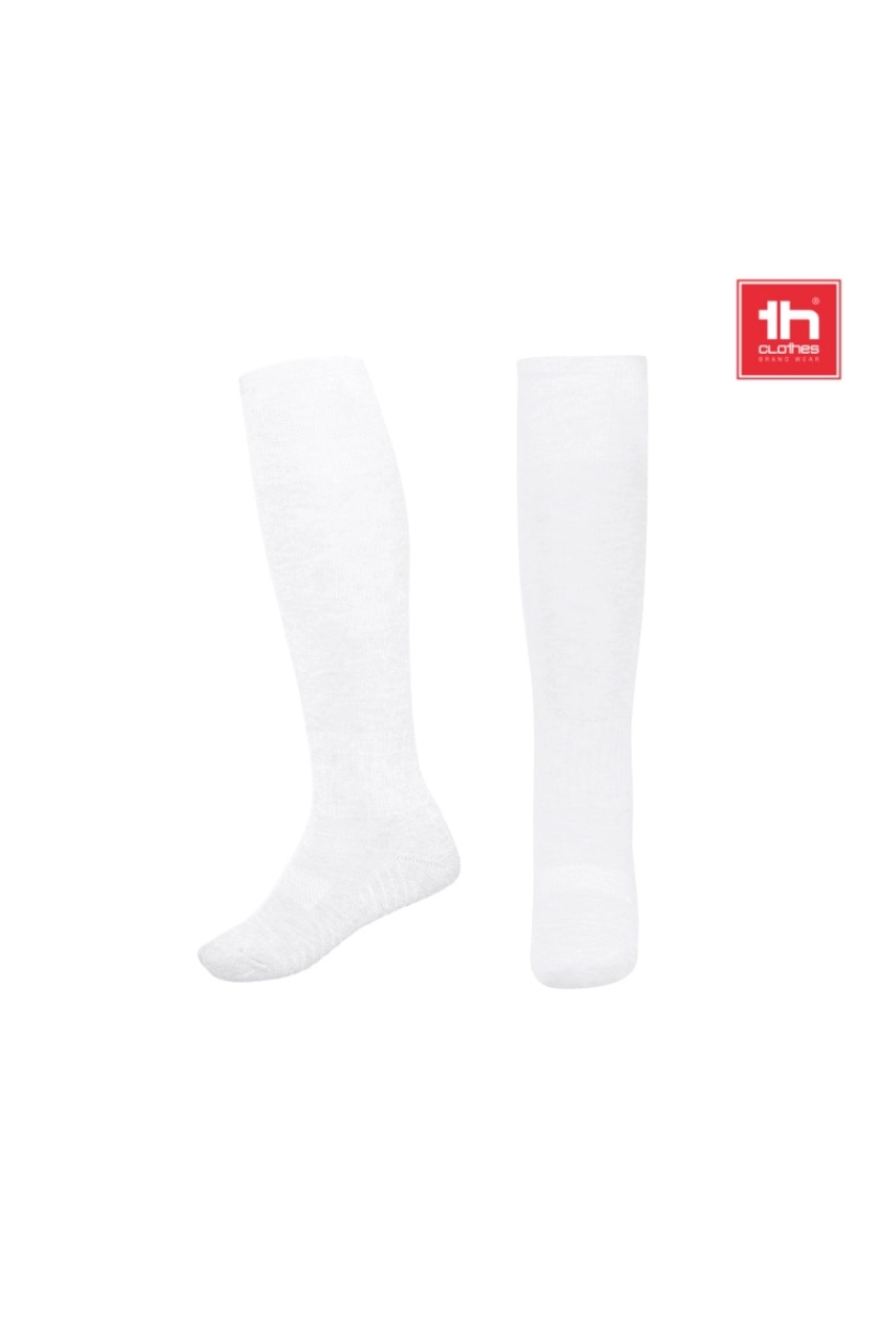 THC RUN KIDS WH. Chaussette de sport mi-mollet pour enfants