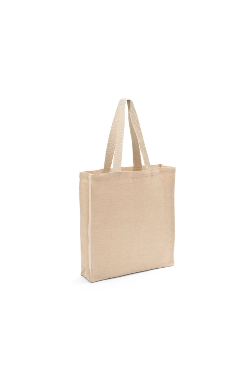 PADOVA. Sac à dos en juco (275 g/m²) 100% coton (120 g/m²) avec poche intérieure
