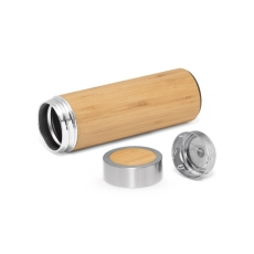 NATUREL. Thermos 430mL en bambou et acier inox