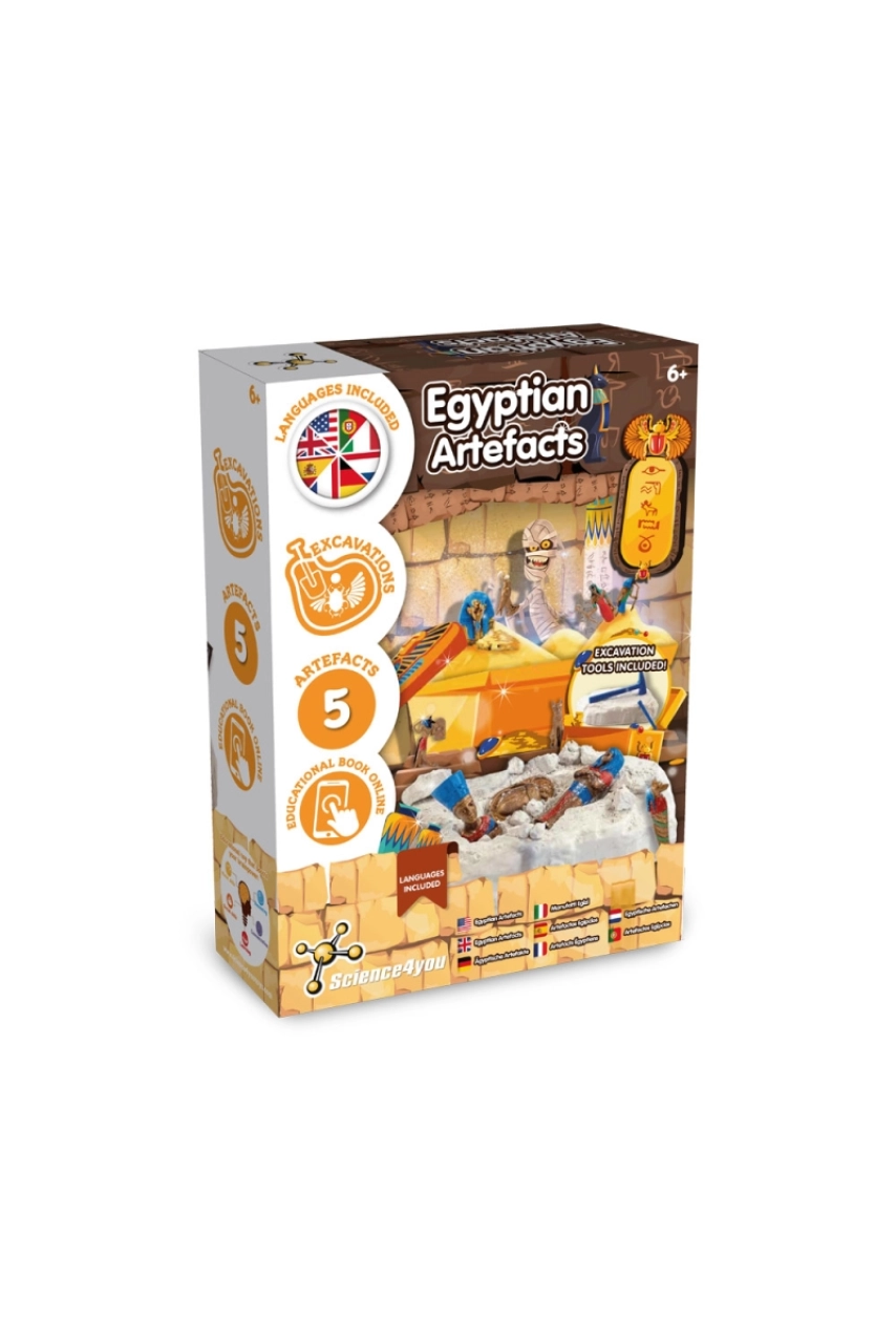 Ancient Egypt Excavation Kit III. Jeu éducatif livré avec un sac cadeau en papier kraft (115 g/m²)