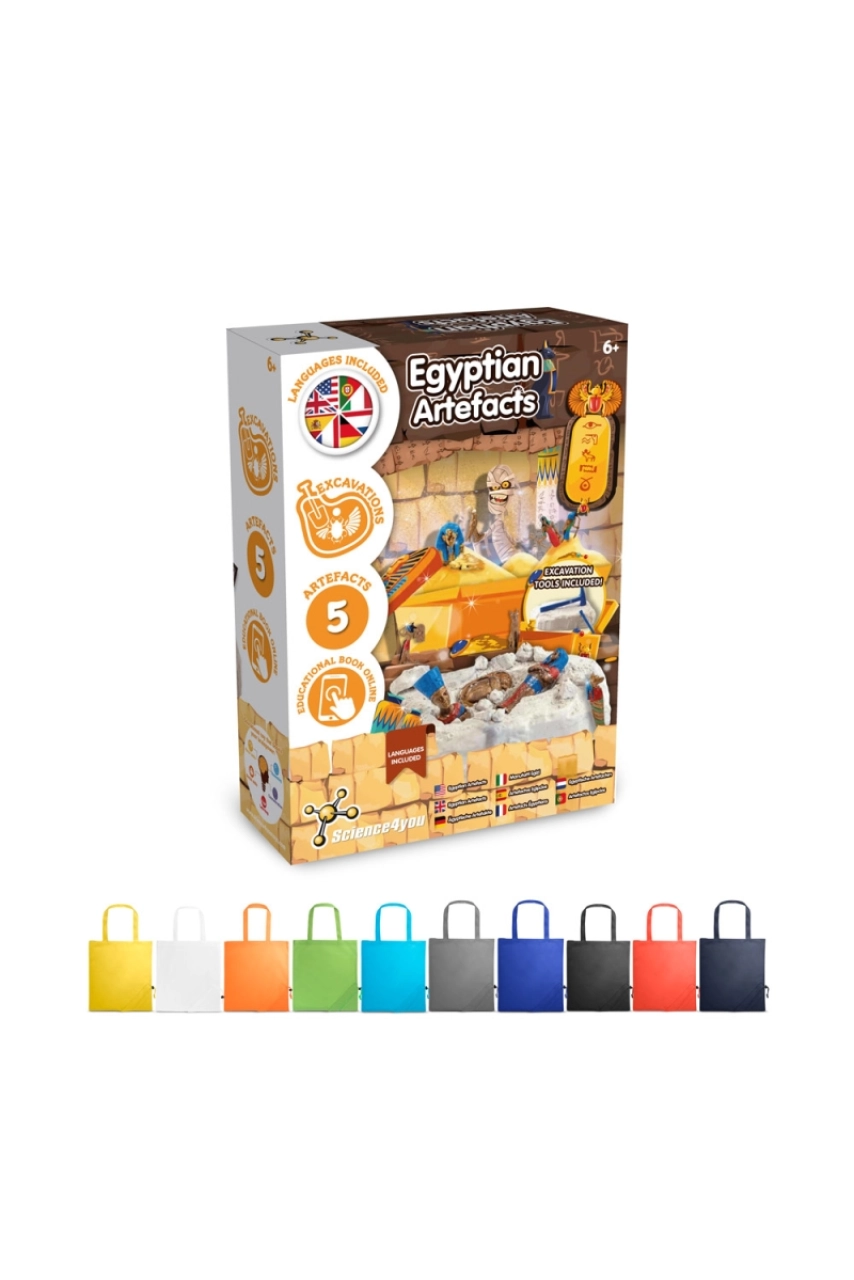 Ancient Egypt Excavation Kit V. Jeu éducatif livré avec un sac cadeau pliable en 190T
