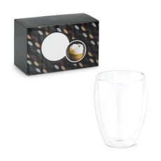 MACHIATO. Set de 2 tasses en verre isotherme