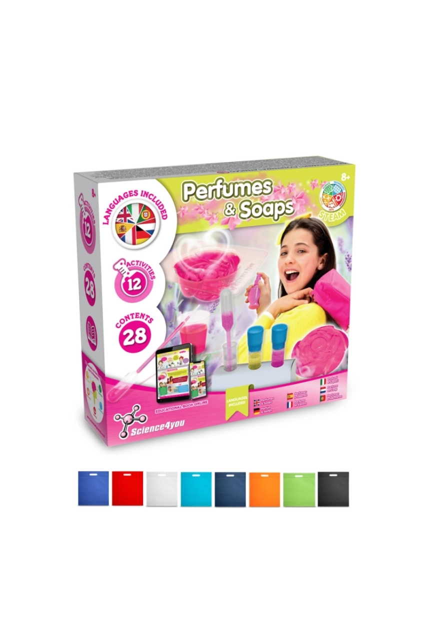 Perfume & Soap Factory Kit IV. Jeu éducatif livré avec un sac cadeau en non-tissé (80 g/m²)