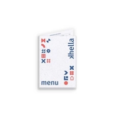 CARTE DE MENU A4 2 VOLETS - IMPRESSION RECTO VERSO