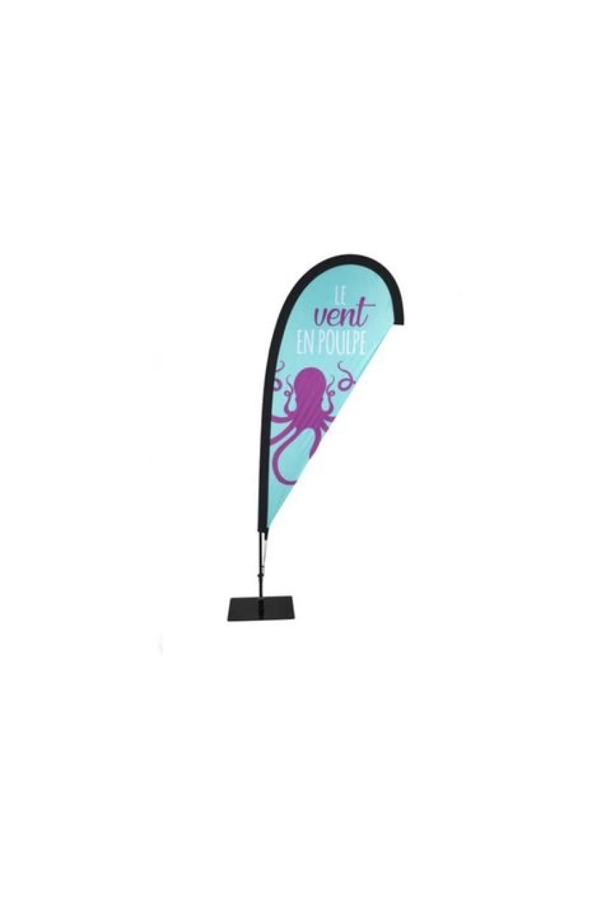 DRAPEAU VOILE EN FORME DE GOUTTE 3,5 m DE HAUT