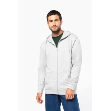 Sweat-shirt recyclé zippé à capuche unisexe