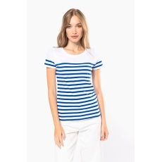 T-shirt marin col rond Bio femme