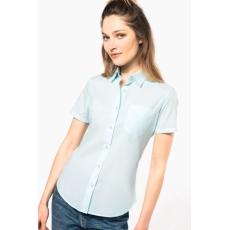 Chemise popeline polycoton manches courtes entretien facile femme