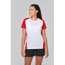 T-shirt de sport écoresponsable bicolore femme