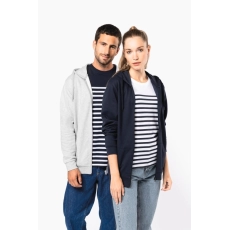 Sweat-shirt écoresponsable à col rond délavé French Terry unisexe