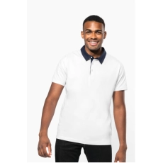 Polo jersey bicolore homme