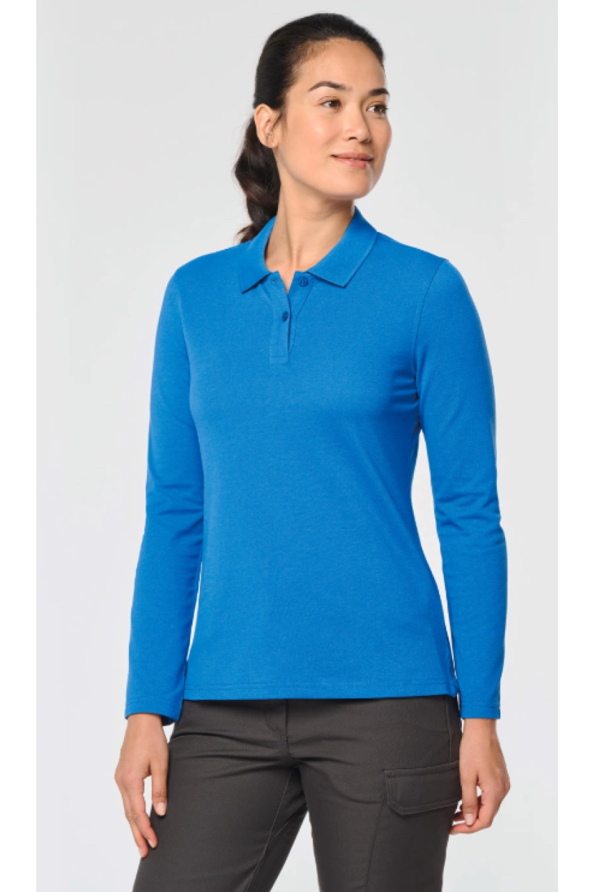 Polo manches longues femme