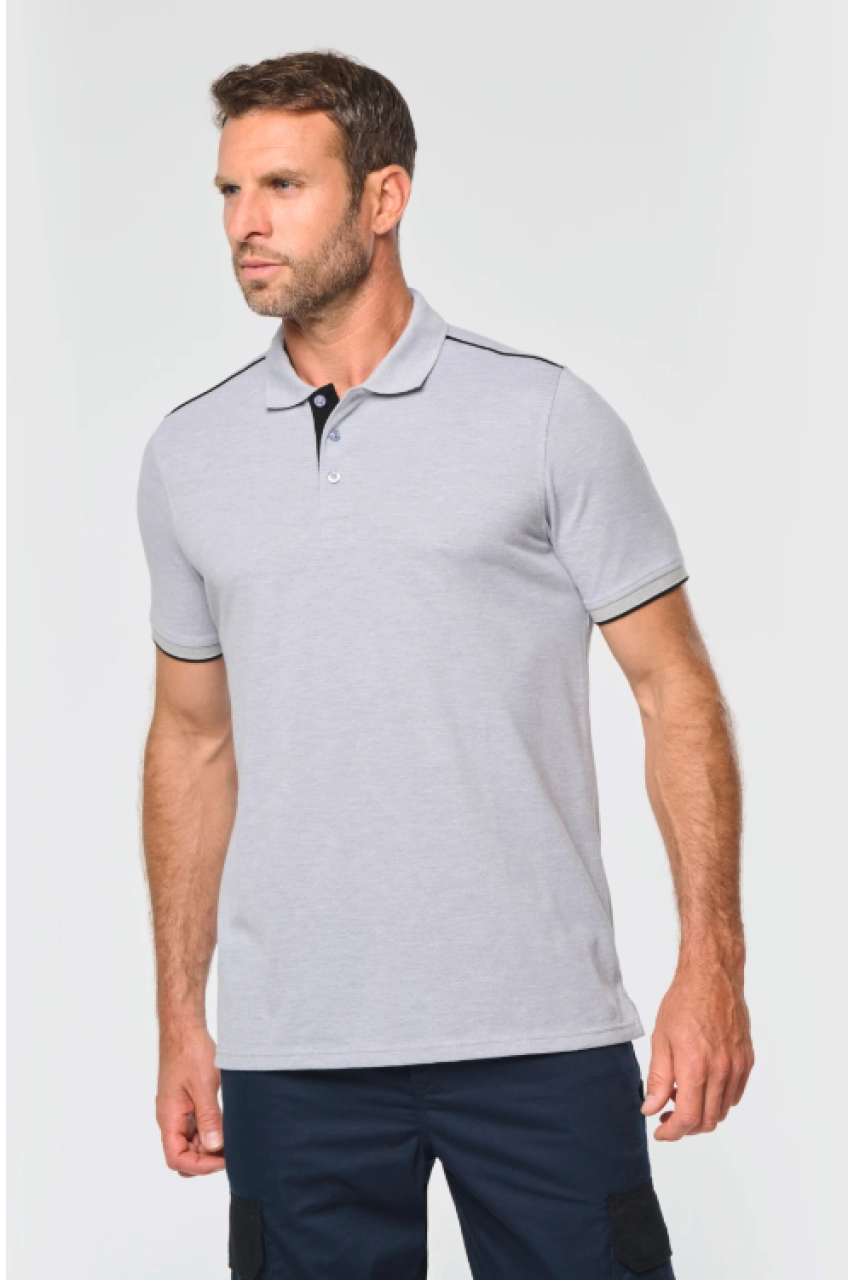 Polo Day To Day contrasté manches courtes homme