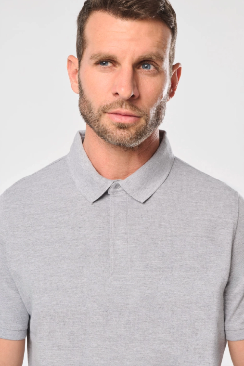 Polo col boutons pression manches courtes homme