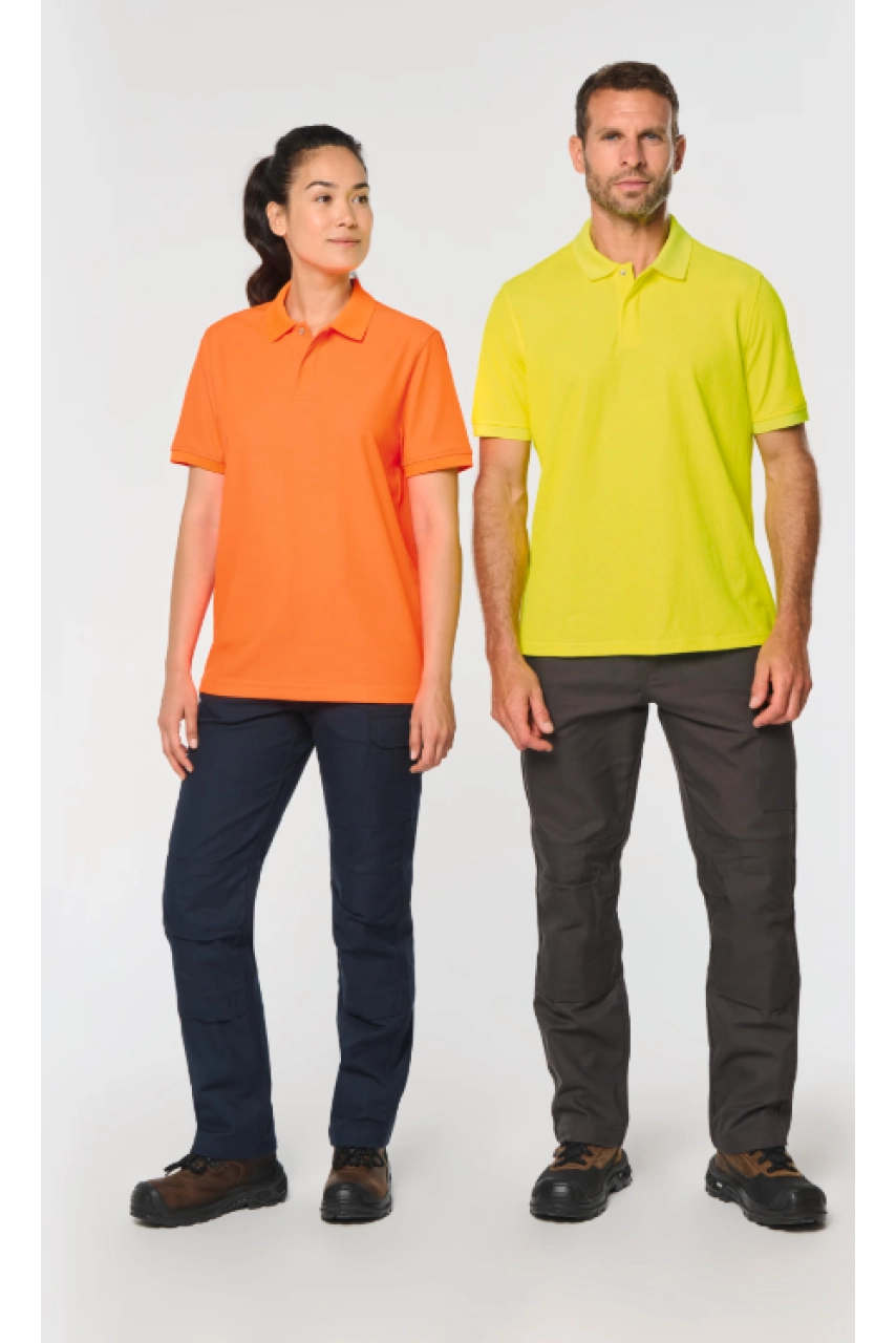 Polo unisexe écoresponsable coton/polyester