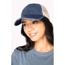 Casquette trucker écoresponsable  effet déchiré unisexe