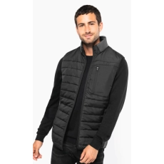 Bodywarmer bi-matière homme
