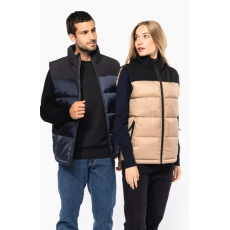 Bodywarmer matelassé bi-ton unisexe