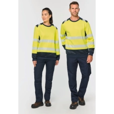 Sweat-shirt de sécurité recyclé col rond unisexe