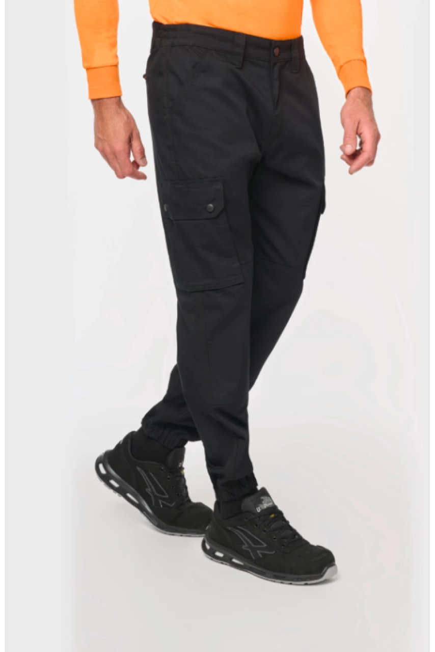 Pantalon cargo unisexe avec bas élastiqué