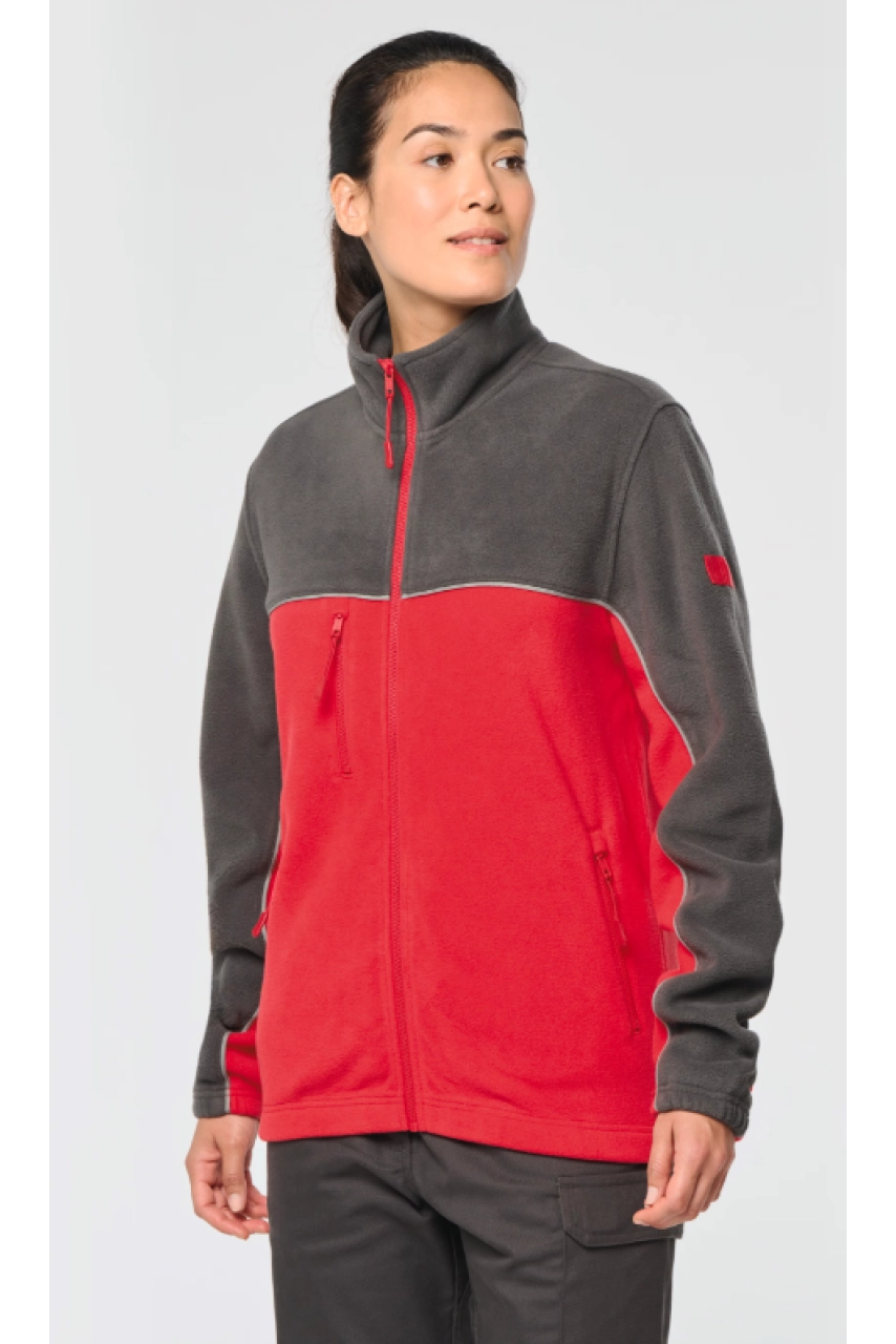Veste micropolaire bicolore écoresponsable unisexe
