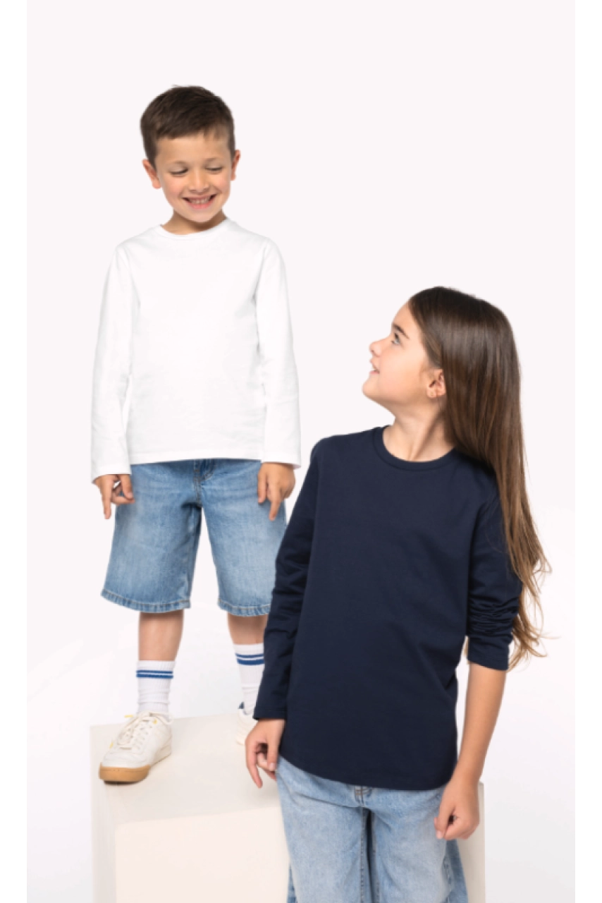 T-shirt écoresponsable manches longues enfant