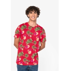 T-shirt écoresponsable imprimé tropical homme