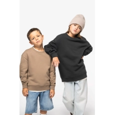 Sweat-shirt écoresponsable à col rond oversize enfant