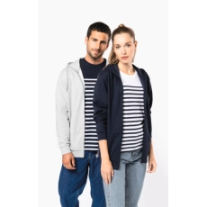 Sweat-shirt recyclé zippé à capuche unisexe