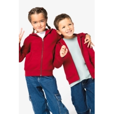 Sweat-shirt écoresponsable zippé à capuche enfant