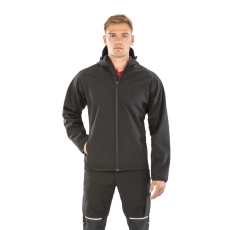 Veste softshell recyclée 3 couches à capuche homme