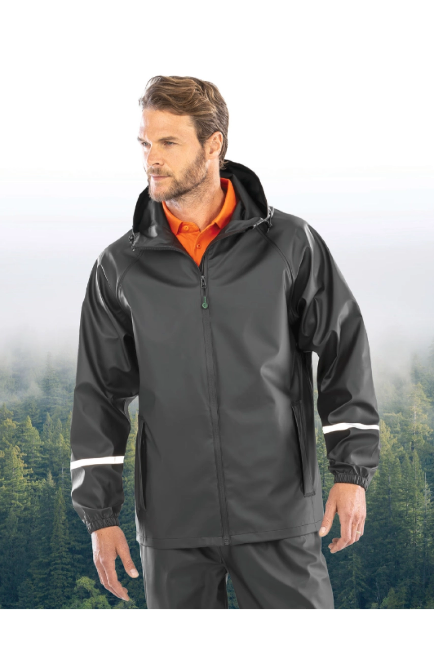 Veste imperméable Prism PU avec bandes réfléchissantes
