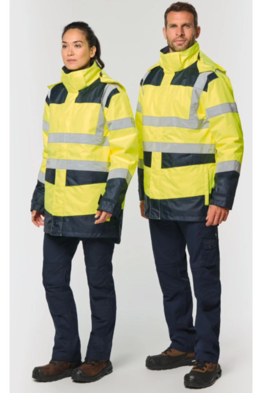 Parka de sécurité recyclée 4 en 1 unisexe