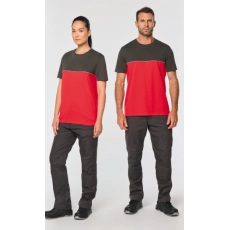T-shirt bicolore écoresponsable manches courtes unisexe