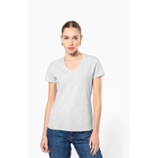 T-shirt col V manches courtes femme