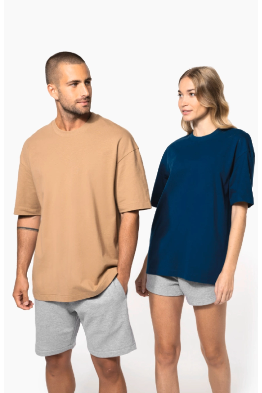 T-shirt unisexe oversize manches courtes