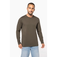 T-shirt col rond manches longues homme
