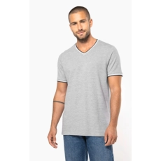 T-shirt maille piquée col V homme