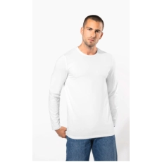 T-shirt col rond manches longues homme