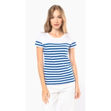 T-shirt marin col rond Bio femme