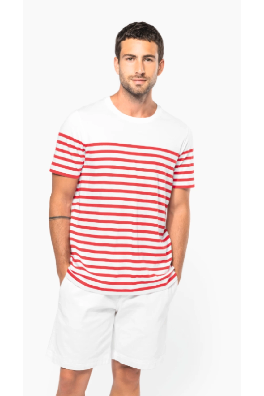 T-shirt marin col rond Bio homme