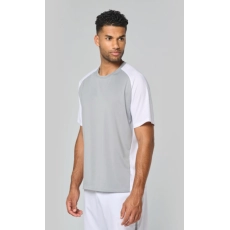 T-shirt de padel bicolore à manches raglan homme