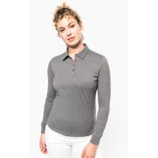 Polo jersey manches longues femme