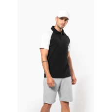 Polo baseball manches courtes